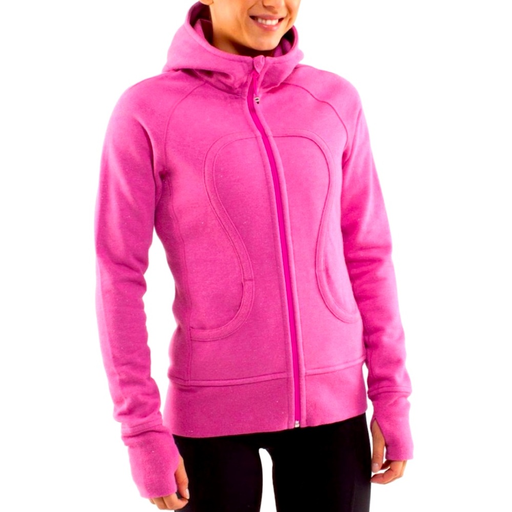 Lululemon hot pink scuba zip up